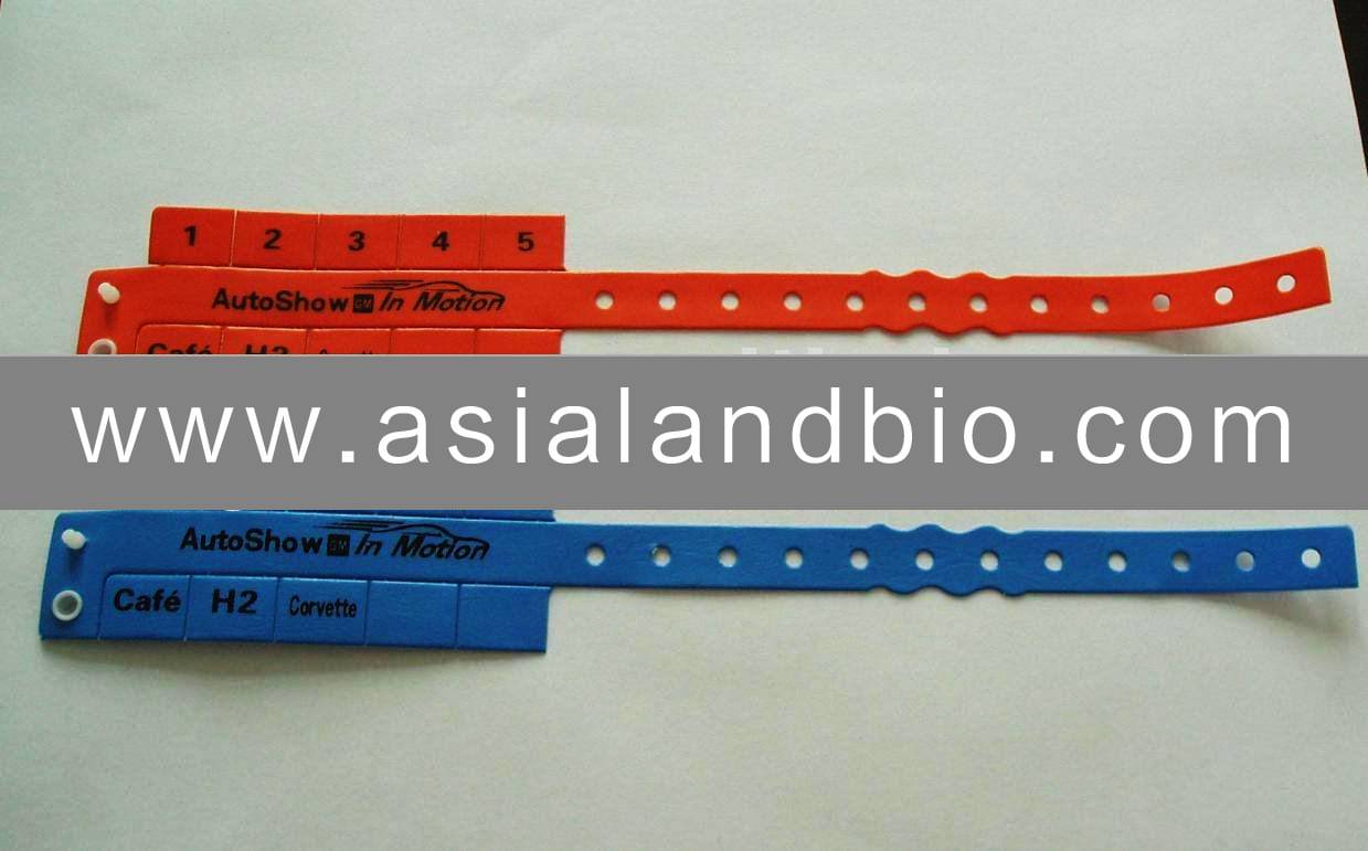 PVC 10 stubs Id Bracelets